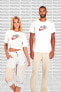 Фото #1 товара Sportswear Futura Swoosh Logo T Shirt Unisex Baskılı Tişört Beyaz