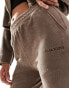 Фото #2 товара Kaiia studio logo towelling flared joggers co-ord in brown