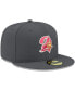 Фото #2 товара Men's Graphite Tampa Bay Buccaneers Historic Logo Storm II 59FIFTY Fitted Hat