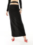 Фото #9 товара Missyempire cut out maxi column skirt co-ord in black