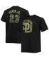 Фото #1 товара Men's Fernando Tatis Jr. Black San Diego Padres Big and Tall Wordmark Name and Number T-shirt