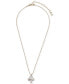 ფოტო #2 პროდუქტის Gold-Tone White Mushroom Pendant Necklace, 16" + 3" extender