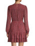Фото #5 товара Michael Michael Kors Spring Ruffled Mini Dress in Sangria Multi in XL