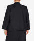 Plus Size Classic Chic Button Front Long Sleeve Jacket