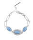 Фото #1 товара Women's Denim Semi Precious Stone Line Bracelet