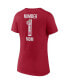 ფოტო #3 პროდუქტის Women's Red Tampa Bay Buccaneers Team Mother's Day V-Neck T-shirt