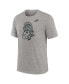 Фото #3 товара Men's Michigan State Spartans Blitz Evergreen Legacy Primary Tri-Blend T-Shirt