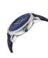 ფოტო #2 პროდუქტის Women's Ravenna Floral Swiss Quartz Blue Italian Leather Strap Watch 37mm