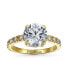 Фото #3 товара Кольцо Bling Jewelry 4CT AAA CZ Solitaire Engagement