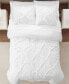 Simply Clean Antimicrobial Pleated Twin Extra Long Duvet Set, 2 Piece