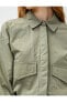 Фото #5 товара Рубашка женская Koton Crop Длинный Рукав На Резинке С Пуговицами