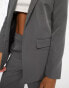 Pieces tailored blazer co-ord in charcoal