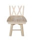 Double X Back Bar Height Stool with Swivel and Auto Return