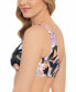 Фото #3 товара Juniors' Floral-Print One-Shoulder Bikini Top, Created for Macy's