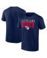 Фото #1 товара Men's Navy Cleveland Guardians Hard To Beat T-Shirt