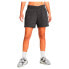 UNDER ARMOUR Rival Terry 4in Shorts Castlerock Full Heather / Black, M - фото #1