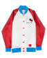 ფოტო #1 პროდუქტის Unisex White/Red Hello Kitty 50th Anniversary Raglan Full-Snap Souvenir Jacket