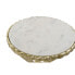 Side table DKD Home Decor White Golden Aluminium Marble 43 x 43 x 54 cm