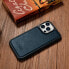 Фото #10 товара Etui pokryte naturalną skórą do iPhone 14 Pro Max Leather Oil Wax granatowy