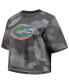 ფოტო #3 პროდუქტის Women's Gray, Black Florida Gators Park Camo Boxy T-shirt