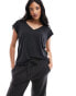 Фото #2 товара Vero Moda v neck t-shirt in black