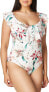Фото #1 товара La Blanca 285943 Women's Standard Off Shoulder Ruffle One Piece Swimsuit, Size 4