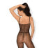 Ouvert-Bodystocking aus Netz-Mix