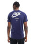 Фото #1 товара Nike Basketball Giannis Dri-Fit unisex graphic t-shirt in navy