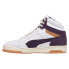 Фото #3 товара Puma Slipstream Mid Sc Lace Up Mens Purple, White Sneakers Casual Shoes 382091-