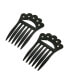 Фото #1 товара Women's Plastic with Clear Crystal Double Hair Comb