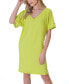 Фото #5 товара Women's Loose Fit V-neck Above the Knee Dress