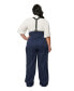 ფოტო #2 პროდუქტის Plus Size Thelma High Waist Suspender Pants