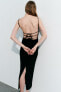 Фото #11 товара Платье миди со сборкой ZARA