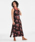 Фото #1 товара Women's Sleeveless Knit Maxi Dress, Created for Macy's