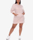 ფოტო #1 პროდუქტის Plus Size Hoodie Sweatshirt Dress