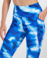 Фото #4 товара Women's Shibori Wave Cropped Leggings, Created for Macy's