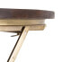 Фото #8 товара Вспомогательный стол 66 x 66 x 78 cm Позолоченный Деревянный Коричневый Железо