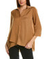 Renuar 3/4-Sleeve Blouse Women's Brown Xs