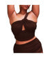 Plus Size One Shoulder Ruched Tankini Top - 14, Chocolate Fondant