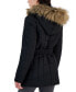 Фото #2 товара Juniors' Belted Faux-Fur-Hooded Puffer Coat