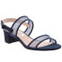 Nina Ganice Open Toe Evening Womens Blue Dress Sandals GANICE-NVN