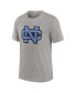 Фото #2 товара Men's Heather Gray North Carolina Tar Heels Blitz Evergreen Legacy Primary Tri-Blend T-Shirt