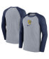 Фото #1 товара Men's Gray Milwaukee Brewers Authentic Collection Game Raglan Performance Long Sleeve T-shirt