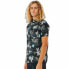 Фото #1 товара Рубашка мужская Rip Curl Swc Botanica S/S с коротким рукавом Чёрная