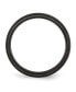 Stainless Steel Brushed Black IP-plated 6mm Band Ring