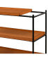 Фото #3 товара Oaken Sofa Table, Honey Oak & Black