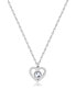 Фото #1 товара Delicate necklace Heart with Lucky Light crystal SKT35