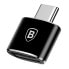 Фото #3 товара Адаптер переходник Baseus USB на USB-C OTG - черный