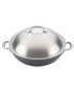 Фото #2 товара Accolade Forged Hard-Anodized Nonstick Wok with Lid, 13.5-Inch, Moonstone