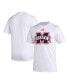 Фото #1 товара Men's White Mississippi State Bulldogs Pregame AEROREADY T-shirt